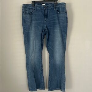 Gap 1969 Low Rise Boot Cut Denim Jeans Size 35R Long and Lean. Fits W18 to 20